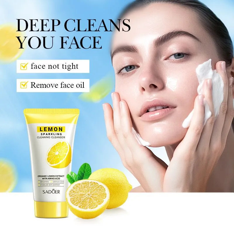 SADOER Lemon Sparkling Cleaning Cleanser With Amino Acid
