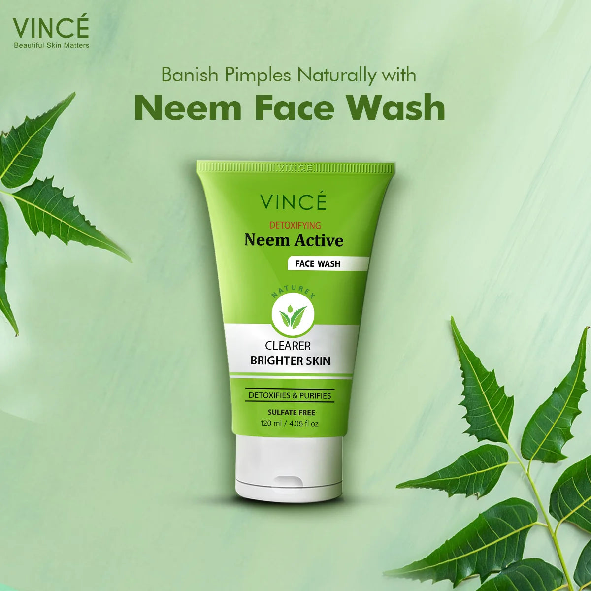 Vince Neem Active Face Wash 120 ml