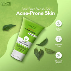 Vince Neem Active Face Wash 120 ml