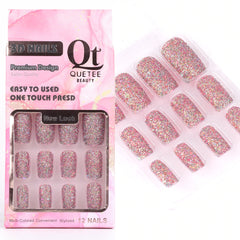 Quetee Beauty 3D Nails Premium Design Three