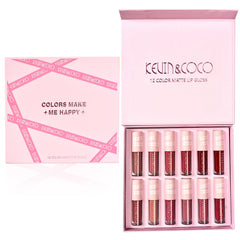 Kevin & Coco - Colors Make Me Make Me Happy - 12 Colors Matte Lip Gloss Set