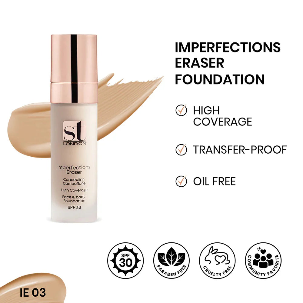 ST London Imperfection Eraser Concealing Foundation, SPF 30
