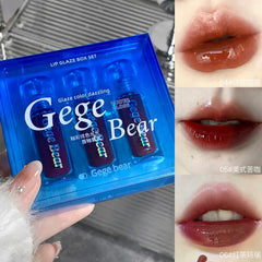 3Pcs Gege Bear Kiss Lipgloss