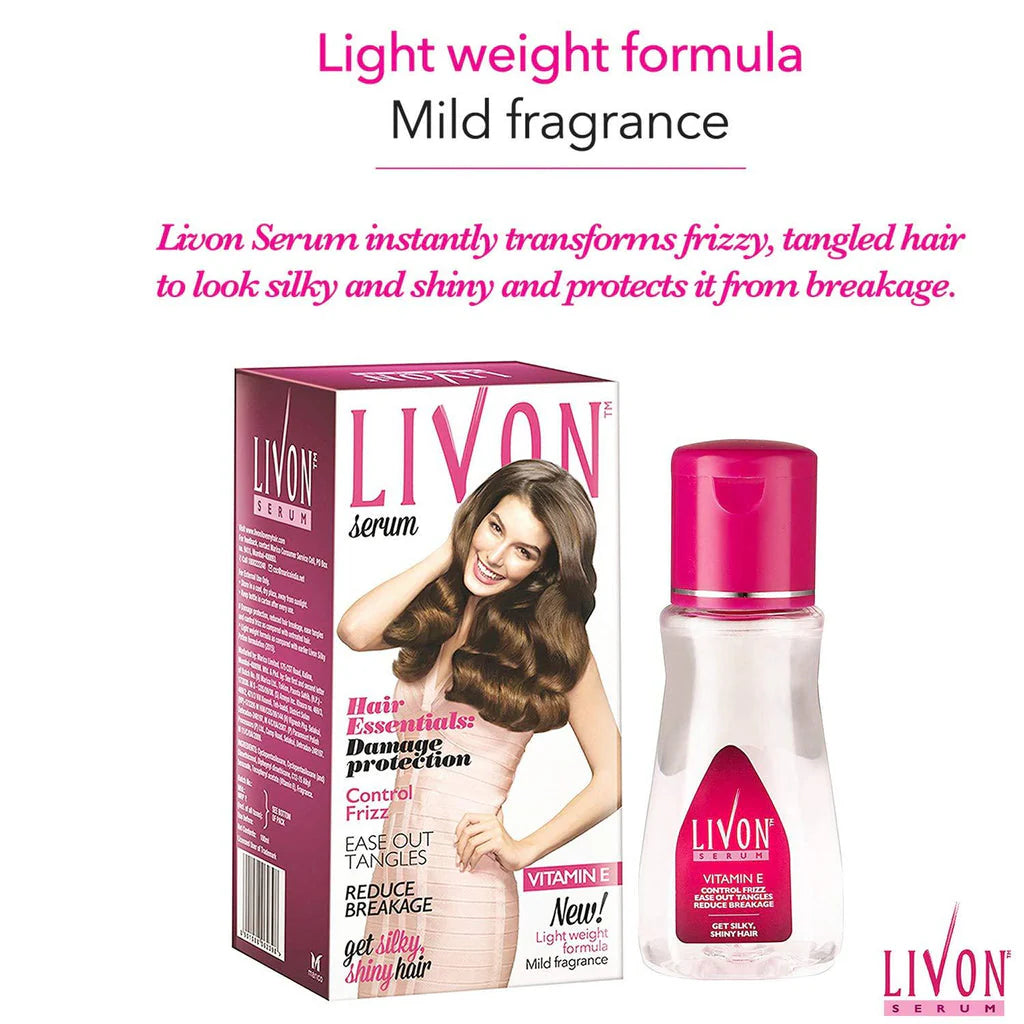 Livon Hair Serum For All Hair Types - 50ml