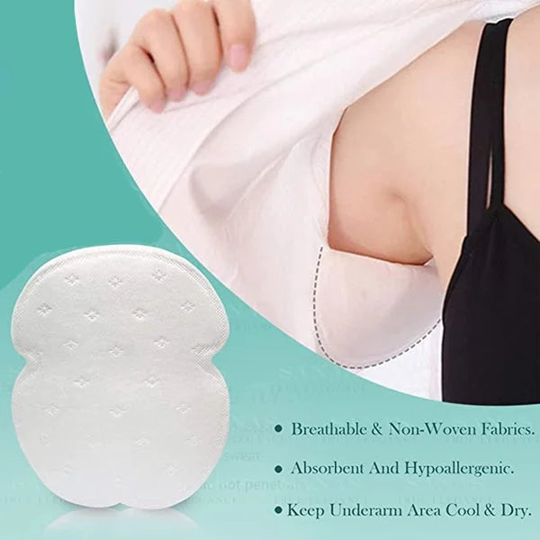 10 pcs Disposable Underarm Sweat Pads Anti Allergic, Anti Bacteria, Anti Smell