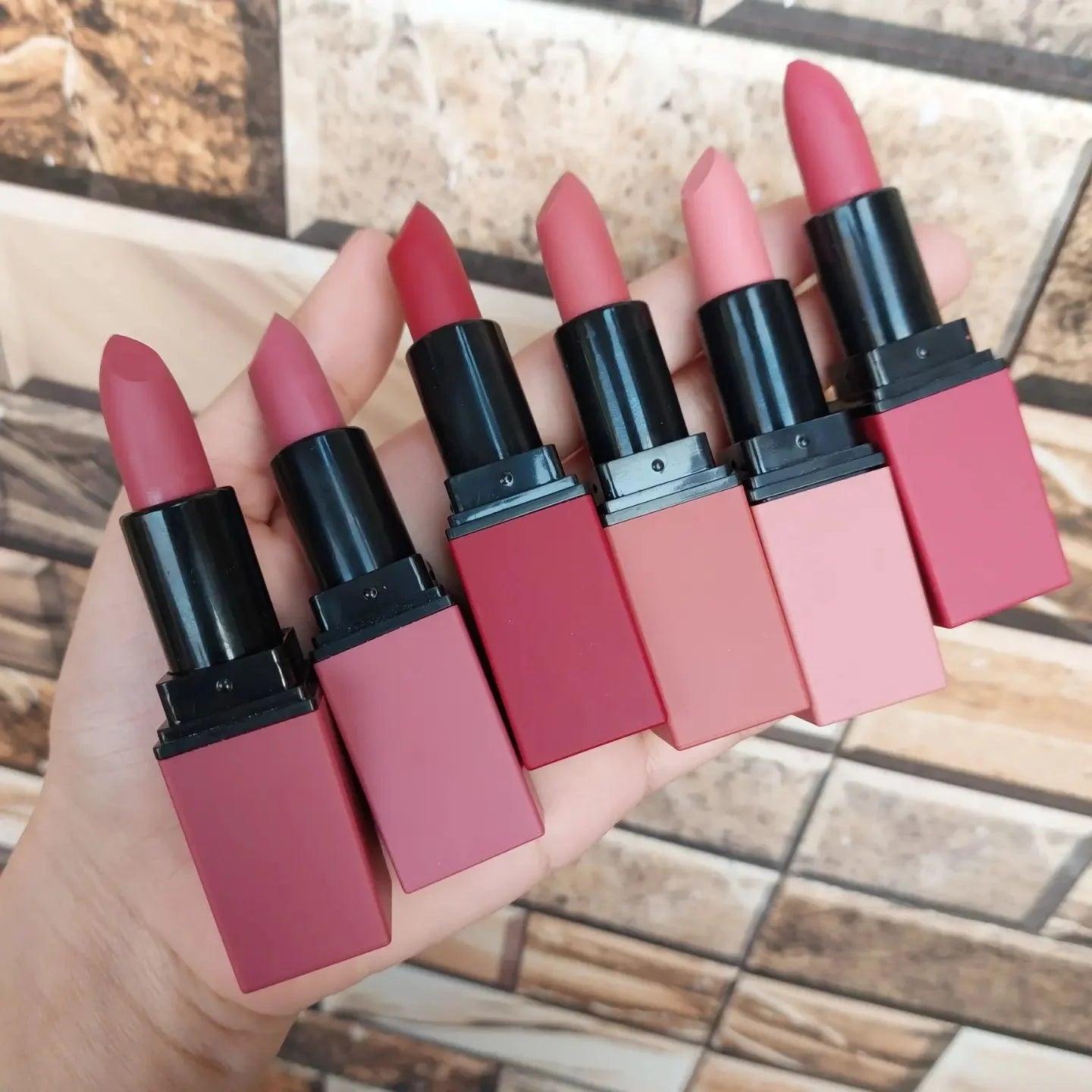 6 Pcs Hudamoji Matte Lipstick Set