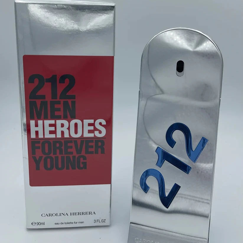 Carolina Herrera 212 Men Heroes Forever Young Eau de Toilette Perfume, 3 Fl. oz, 90ml