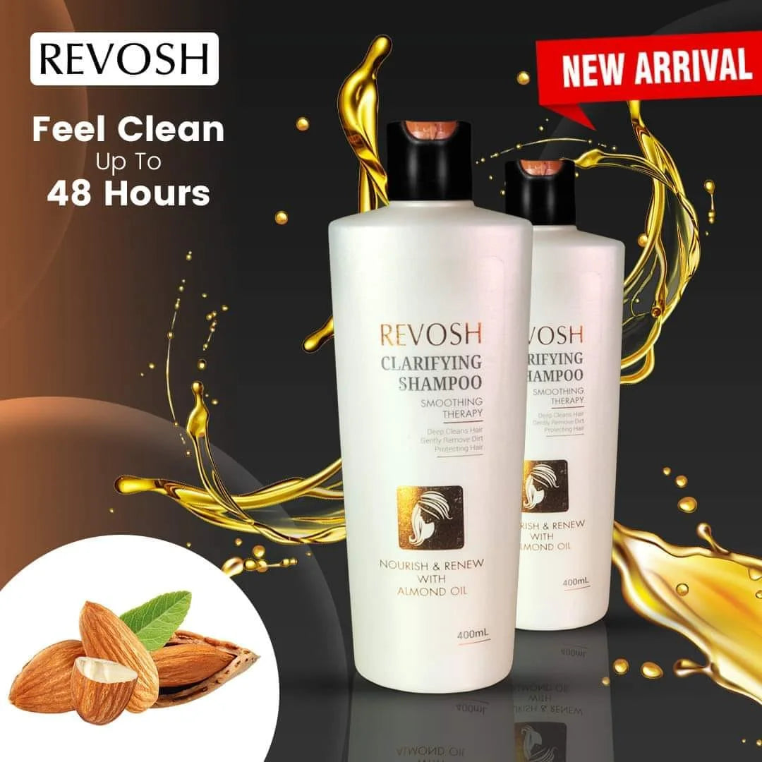 Revosh Clarifying Shampoo 400ml Nourish & Renew with Almond Oil