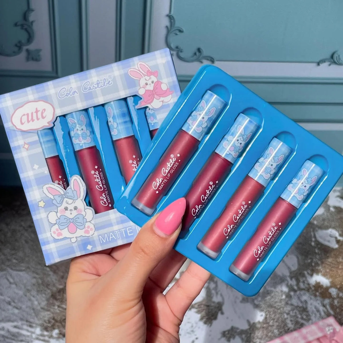 Pack of 4 Color Castle Matte Lip Gloss