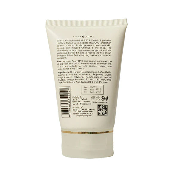 BNB Sun Screen (SPF 60) 120ml