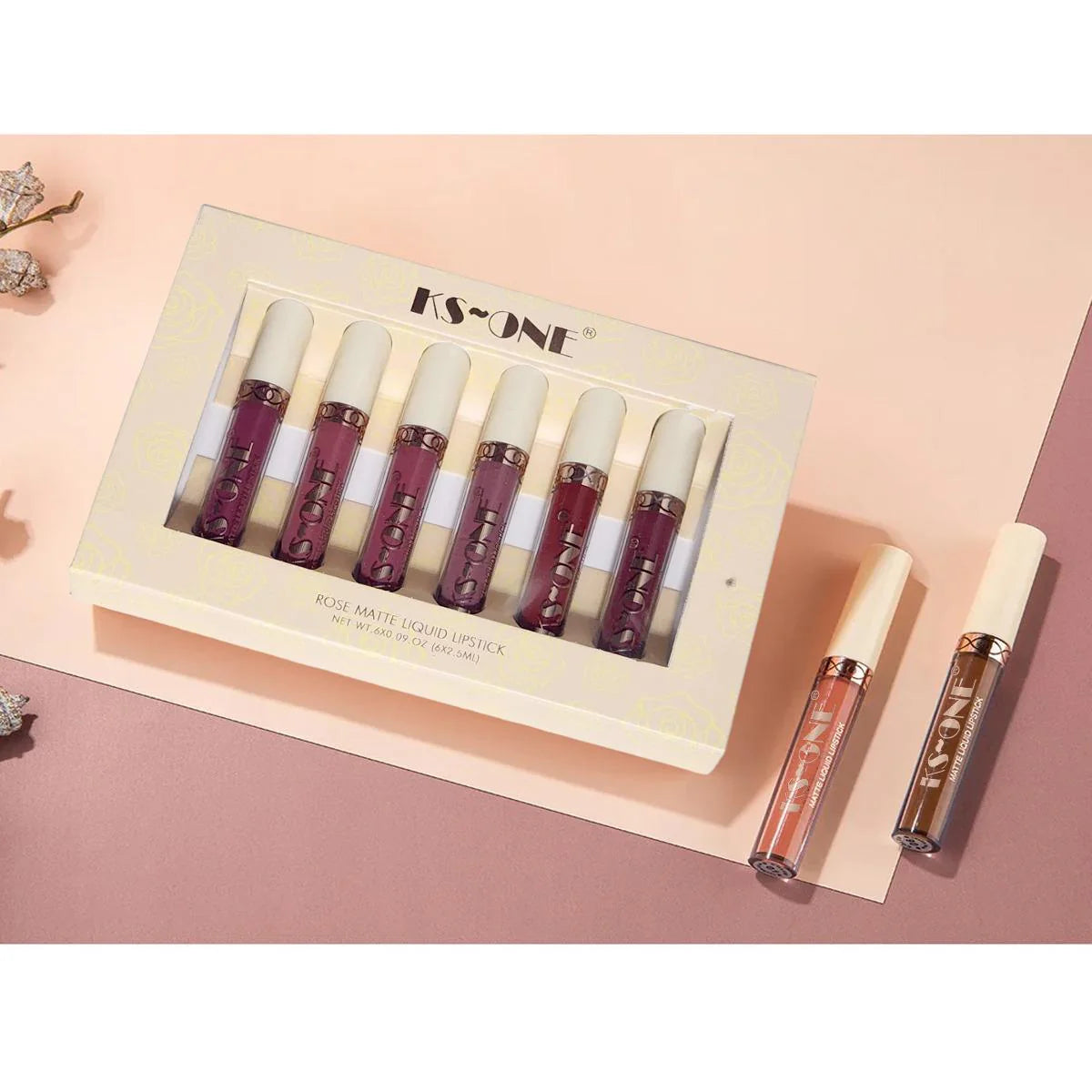 KS-One Set Of 6 Matte Liquid Matte Lipstick Set