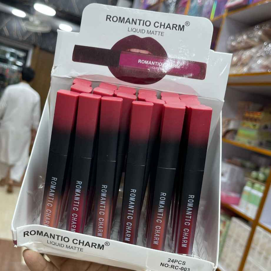 Romantio Charm Matte Lip Gloss – Bold & Beautiful Liquid Color for Every Mood