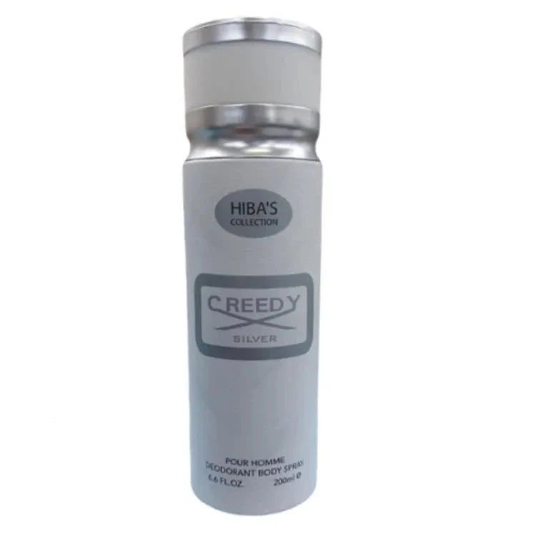 HIBA'S Collections Body Spray 200 ML Creedy Silver