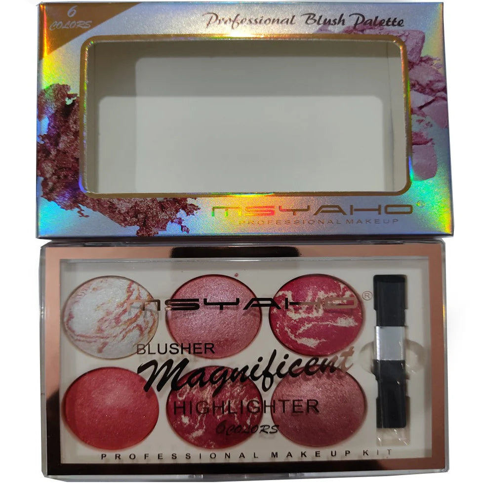 MSYAHO 6 in 1 Terracotta Blusher Kit