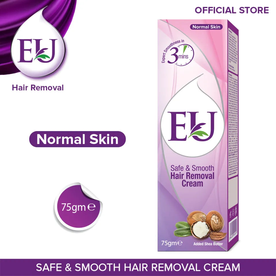 EU Safe & Smooth Normal Skin Hair Removal Cream 75g