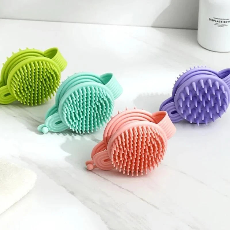 2 In 1 Double Sided Shampoo Brush Silicone Soft