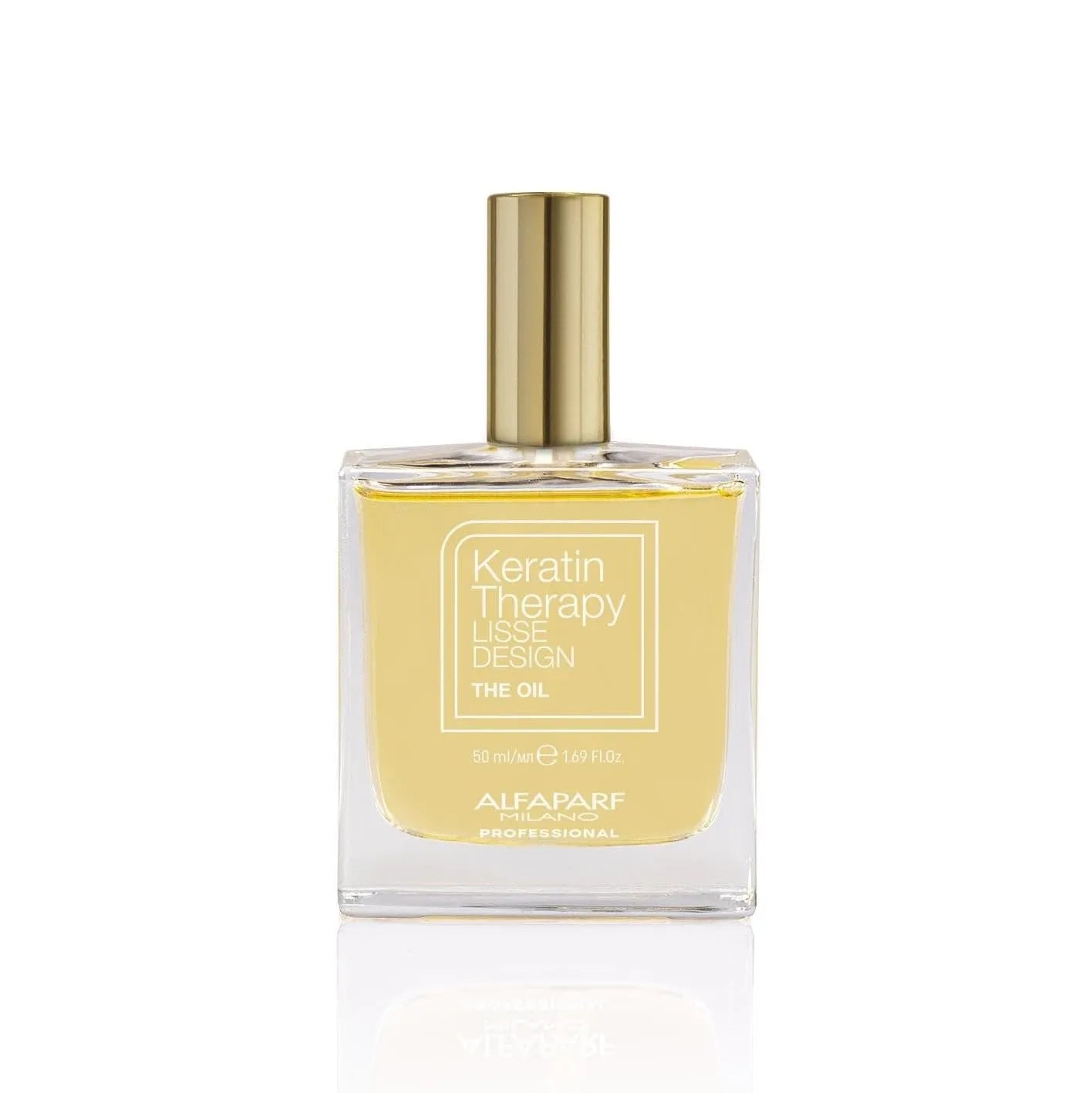 ALFAPARF MILANO Lisse Design Keratin Hair Oil for Frizz Control - Heat Protection - Anti-Frizz Keratin Therapy - 50ml