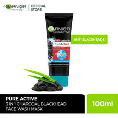 Garnier Skin Active 3-in-1 Charcoal Blackhead Face Wash