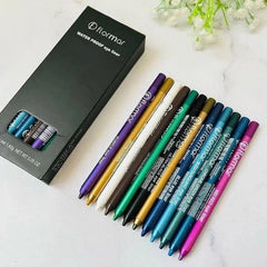 Flormar Pack of 12 Waterproof Pencil Eyeliners