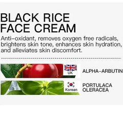 KORMESIC tender brighten skin tone black Rice Face Cream 120g