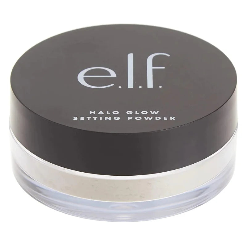 E.L.F Halo Glow Setting Powder, Silky, Weightless, Blurring, Smooths, Minimizes Pores and Fine Lines, Creates Soft Focus Effect, Light, Semi-Matte Finish