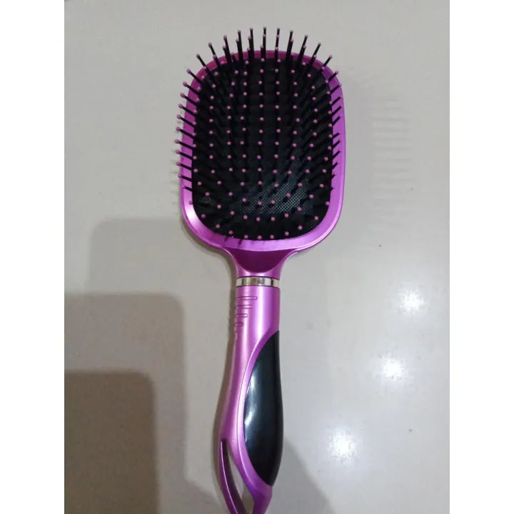 Hair Brush, Paddle Brush with Cushion Base, Soft Nylon