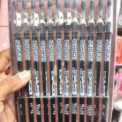 12 Pcs Brown Pencil with Sharpner