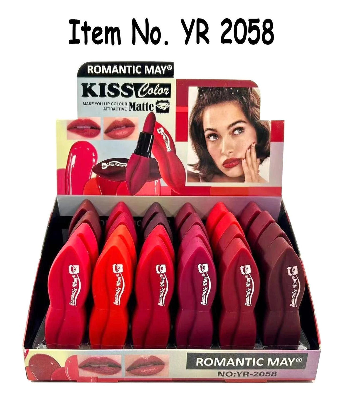 Pack of 6 Romantic Matte Lipstick