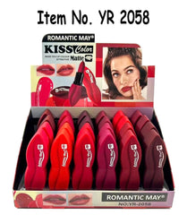 Pack of 6 Romantic Matte Lipstick