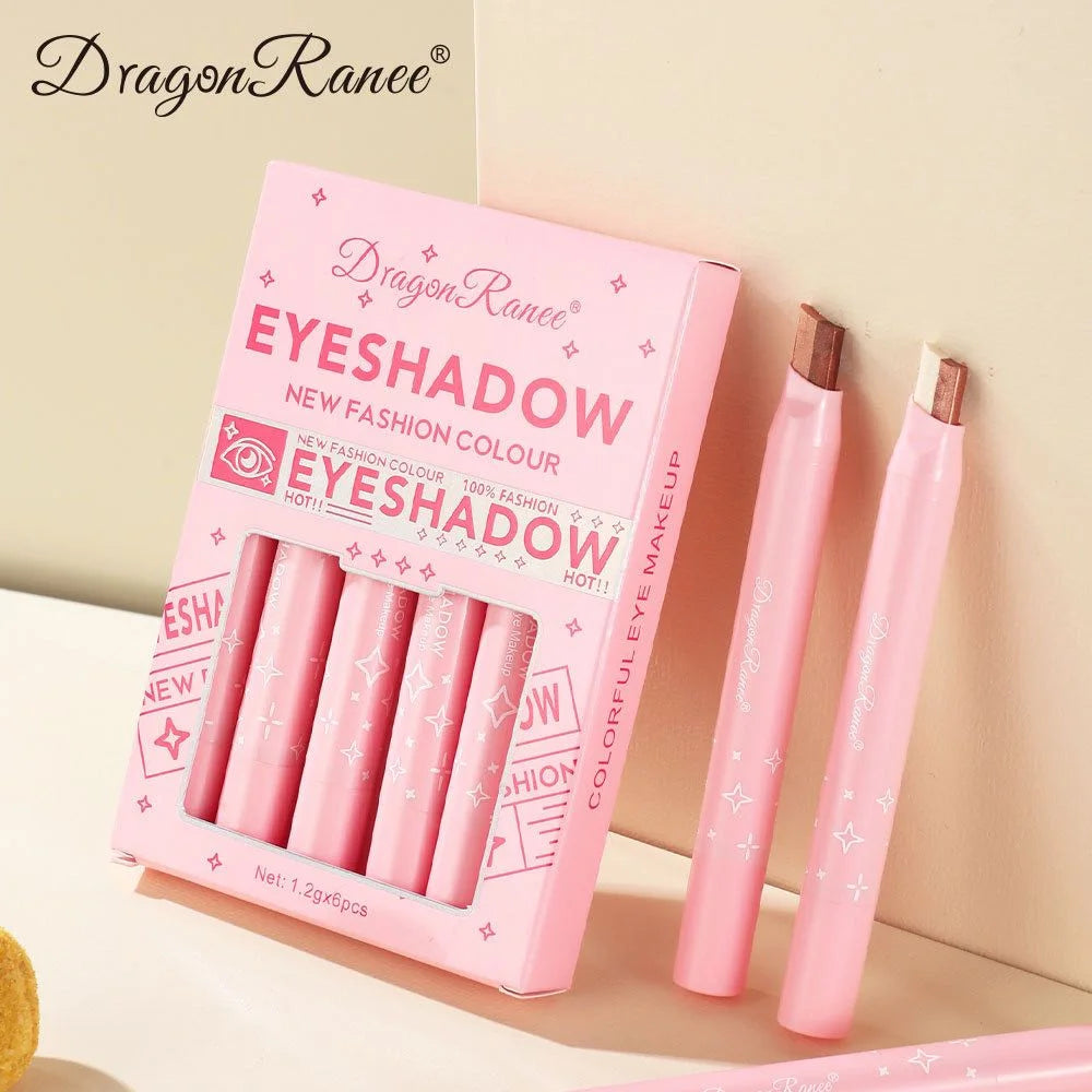 Dragon Ranee New Fashion Color 6pcs Stick Eyeshadow Set