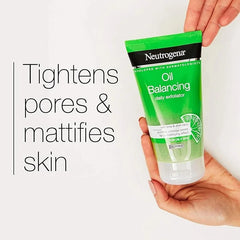 Neutrogena Oil Balancing Daily Exfoliator With Lime Face Wash For Oily Skin-150ml