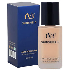 CVB Skin Shield Foundation Anti Pollution Peach Cream Foundation