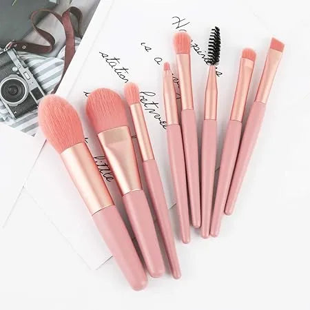 8 Pcs High Quality Mini Makeup Brush Set