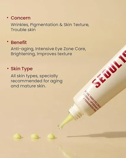 K-Secret Seoul 1988 Eye Cream Retinal Liposome 4% + Fermented Bean - 30ml - Made in Korea