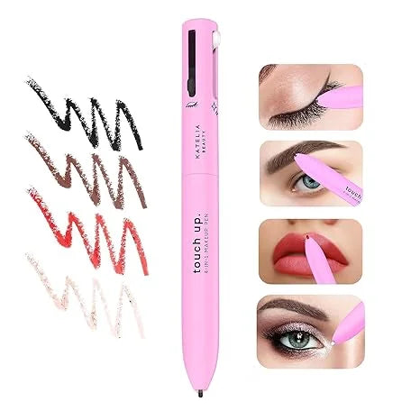 4 In 1 Makeup Pen - Eye Liner Brow, Lip Liner, Highlighter - Waterproof Makeup Pen