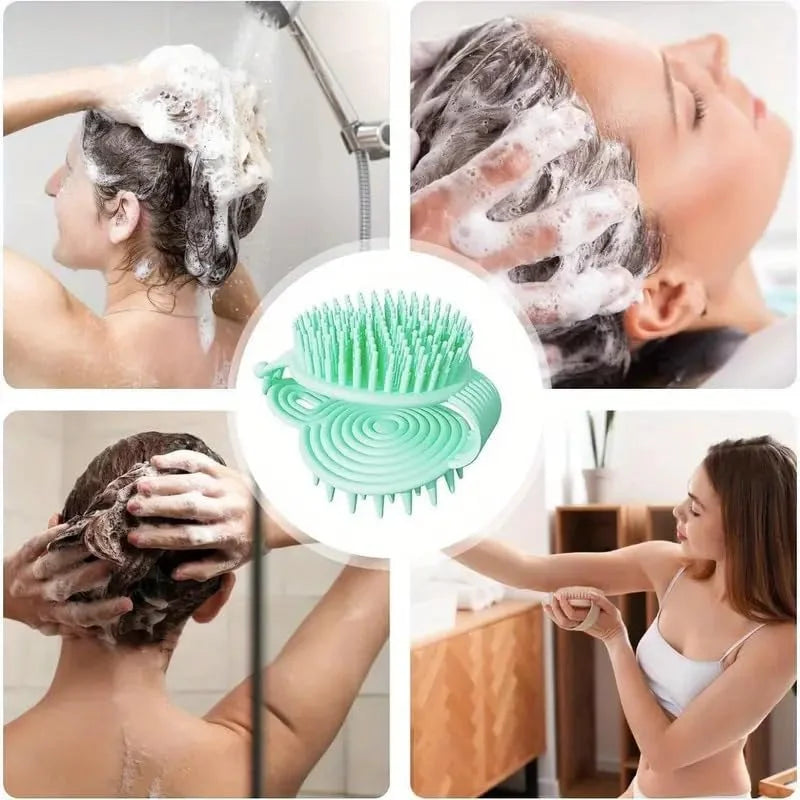 2 In 1 Double Sided Shampoo Brush Silicone Soft