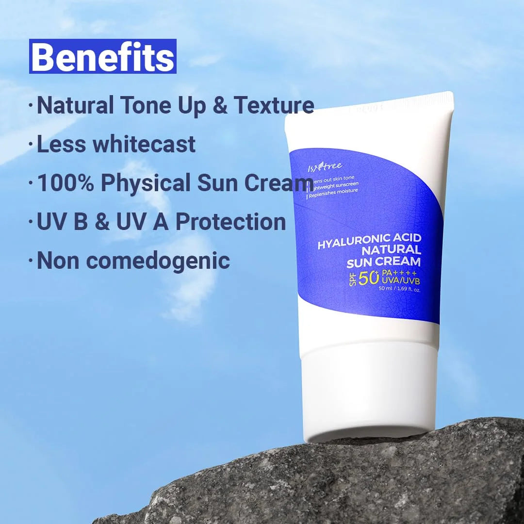 Isntree - Hyaluronic Acid Natural Sun Cream SPF50+ PA++++ 50ml