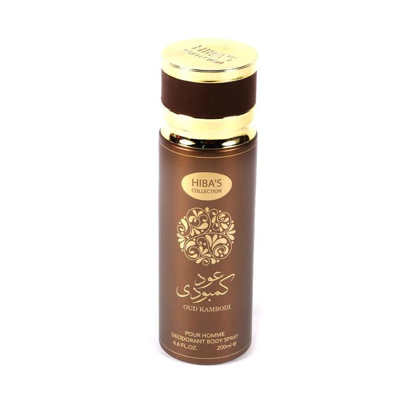 Hiba's Collection Deodorant Body Spray Oud Kambodi 200ml