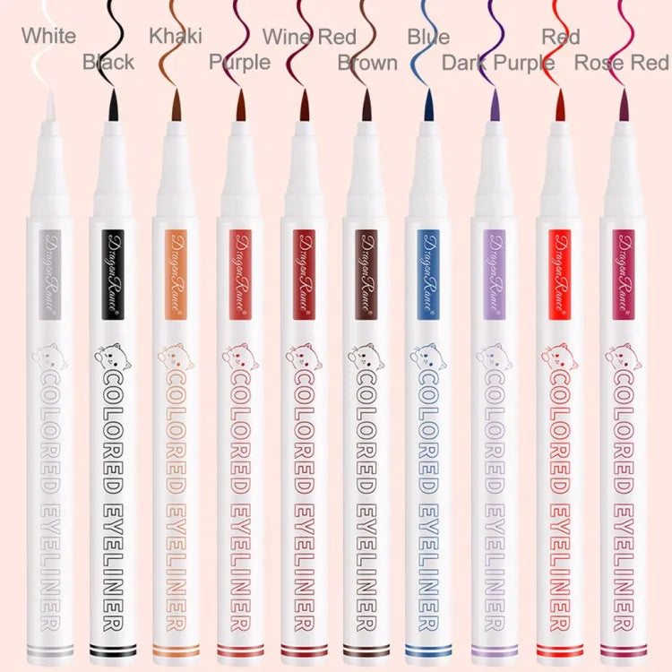 10 Pcs Dragon Ranee Colorful Eyeliner Pencil