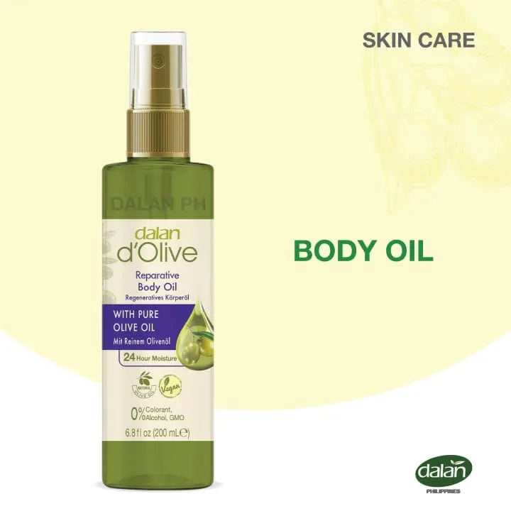 Dalan D' Olive With Pure Olive Oil Reparative Body Oil, 200ml