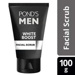 Ponds Men Facial Scrub White Boost 100 g (New Packing)
