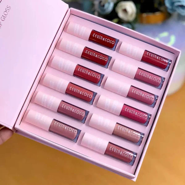 Kevin & Coco - Colors Make Me Make Me Happy - 12 Colors Matte Lip Gloss Set