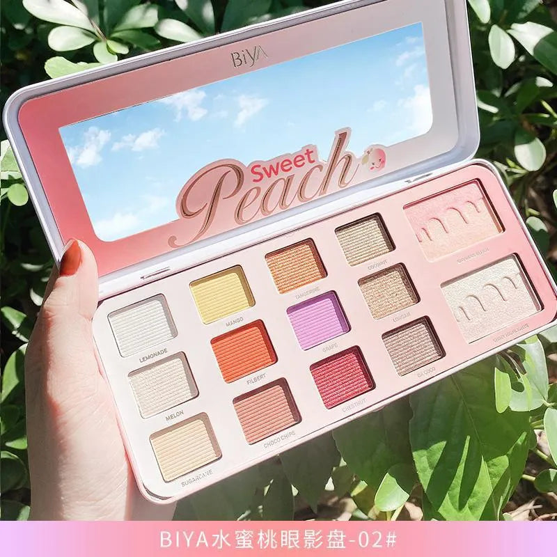 BIYA Korean Sweet Peach Eyeshadow Palette