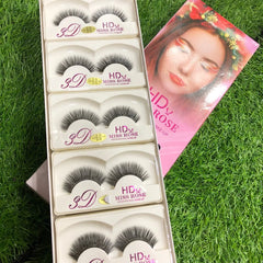 Pack of 10 HD Miss Rose Eye Lashes