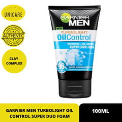 Garnier Men Oil Control Super Duo Foam 100ml