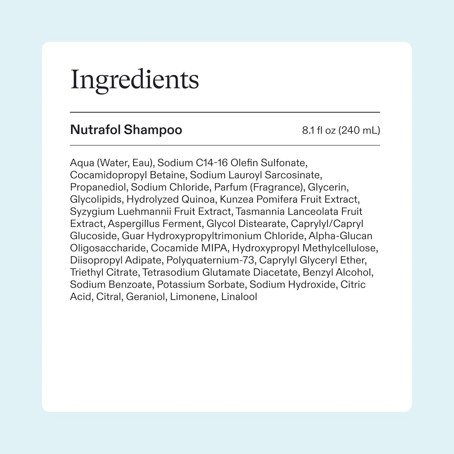 Nutrafol Root Purifier Scalp Microbiome Shampoo - 240ml