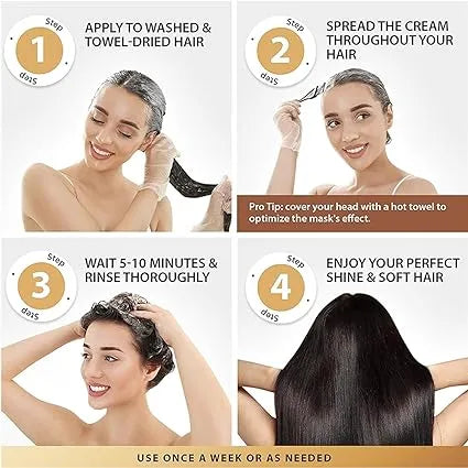 Karseell Collagen Hair Treatment Deep Repair Conditioning +Argan Oil Shampoo