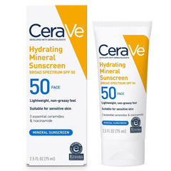 Cerave Hydrating Mineral Sunscreen SPF 50 Face Lotion 75ml