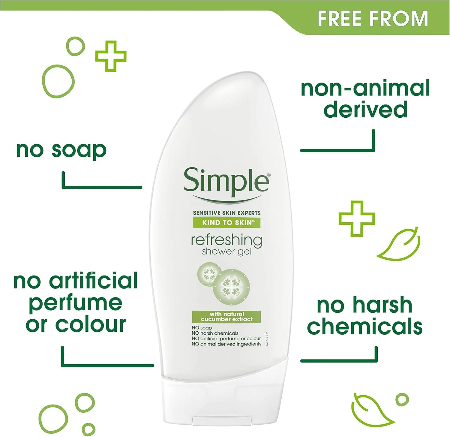 Simple Kind to Skin Refreshing Shower Gel 250ml