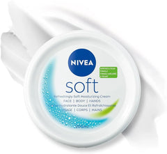 Nivea Soft Refreshingly Soft Moisturizing Cream, Jojoba Oil + Vitamin-E